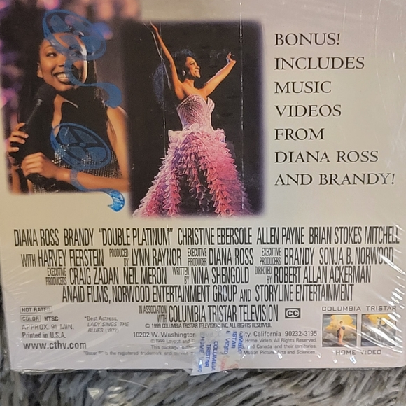 Double Platinum VHS (1999) movie by Diana Ross, Brandy Norwood. - Picture 4 of 7